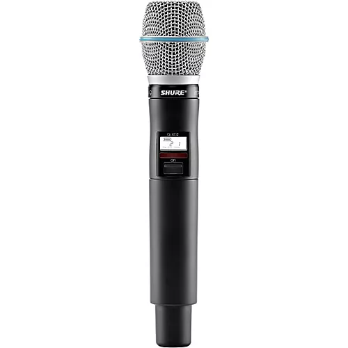 Shure QLXD2/BETA87A Wireless Handheld Microphone Transmitter with Interchangeable BETA 87A Microphone Capsule Band G50 - musicians--Friend