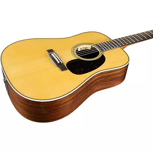 Martin Custom Shop 28 HD Style Adirondack Spruce-East Indian Rosewood Dreadnought Acoustic-Electric Guitar Natural - musicians--Friend