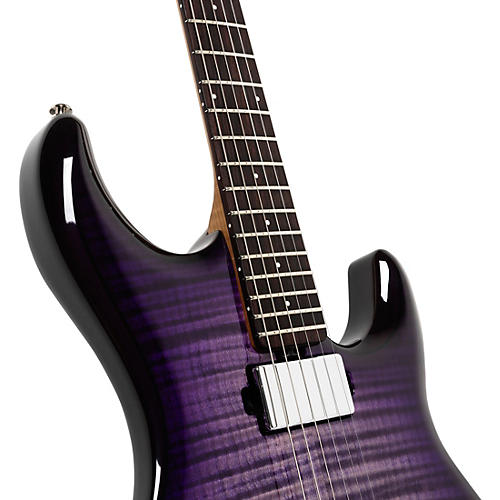Ernie Ball Music Man Luke 4 HT Maple Top HH Electric Guitar After Burn - musicians--Friend