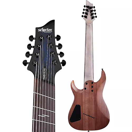 Schecter Guitar Research Omen Elite-8 MS Electric Guitar Charcoal - musicians--Friend