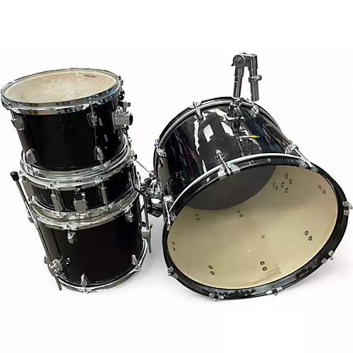 Used Sound Percussion Labs 4 Piece 4 Piece Black Drum Kit Black - musicians--Friend