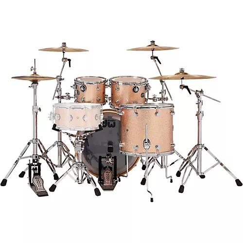 DW 4-Piece Performance Series Shell Pack with 22 in. Bass Drum Bermuda Sparkle - musicians--Friend