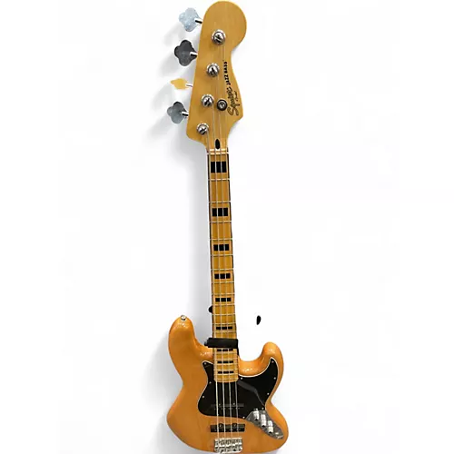 Used Squier Classic Vibe 70s Jazz Bass Natural Electric Bass Guitar Natural - musicians--Friend