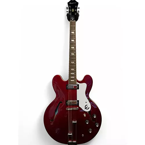 Used Epiphone Riviera Wine Red Hollow Body Electric Guitar Wine Red - musicians--Friend