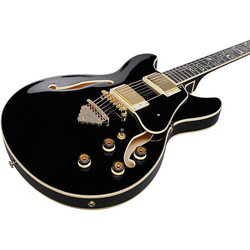 Ibanez AS93SP Artcore Expressionist 6-String Electric Guitar Black - musicians--Friend
