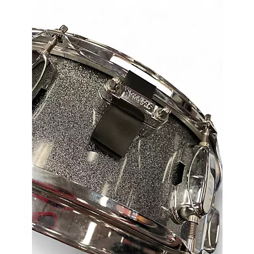 Used TAMA 14X5 Silverstar Snare Silver Sparkle Drum Silver Sparkle 210 - musicians--Friend