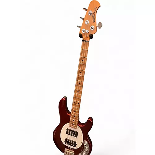 Used Ernie Ball Music Man Stingray 4 String CANDY APPLE RED Electric Bass Guitar CANDY APPLE RED - musicians--Friend