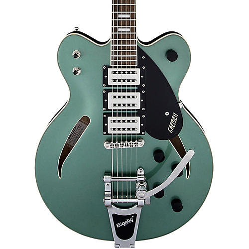 Gretsch Guitars G2627T Streamliner Center Block 3-Pickup Cateye With Bigsby Electric Guitar Black - musicians--Friend