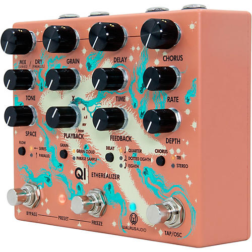 Walrus Audio Qi Etherealizer Multi-Effects Pedal Black - musicians--Friend