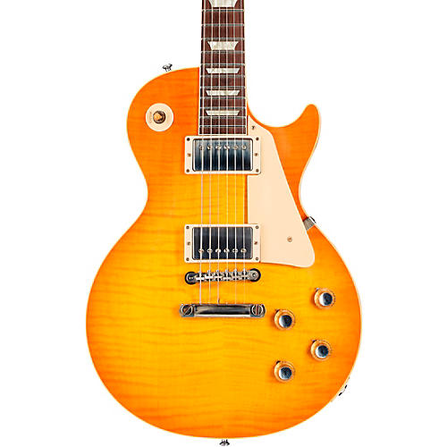 Gibson Custom Murphy Lab 1960 Les Paul Standard Reissue Ultra Light Aged Electric Guitar Wide Tomato Burst - musicians--Friend