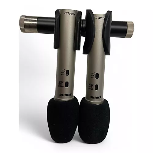 Used Shure KSM137/SL STEREO Cardioid Condenser (Stereo Pair) Cham Condenser Microphone - musicians--Friend
