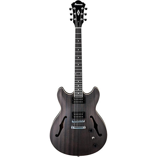 Ibanez Artcore AS53 Semi-Hollow Electric Guitar Flat Transparent Black - musicians--Friend