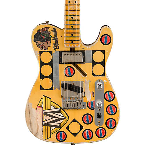 Fender Custom Shop Limited-Edition Terry Kath Telecaster Electric Guitar Masterbuilt By Dennis Galuszka Aged Vintage White - musicians--Friend