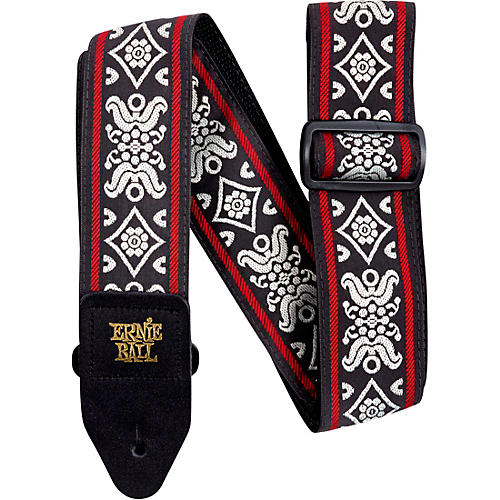 Ernie Ball Jacquard Polypro Guitar Strap Vanilla Rose - musicians--Friend