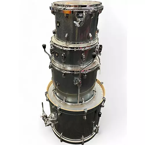 Used TAMA 4 Piece Superstar CLASSIC Ice Blue Metallic Drum Kit Ice Blue Metallic - musicians--Friend
