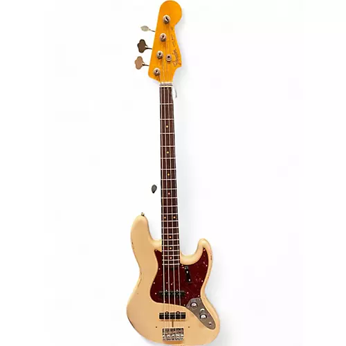 Used Fender 1960 CUSTOM SHOP JAZZ BASS RELIC B Alpine White Electric Bass Guitar Alpine White - musicians--Friend