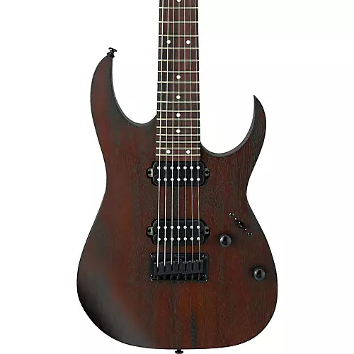Ibanez RG Series RG7421 Fixed Bridge 7-String Electric Guitar Flat Walnut - musicians--Friend