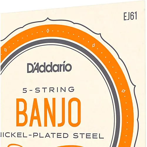 D'Addario EJ61 Nickel 5-String Medium Banjo Strings (10-23) - musicians--Friend