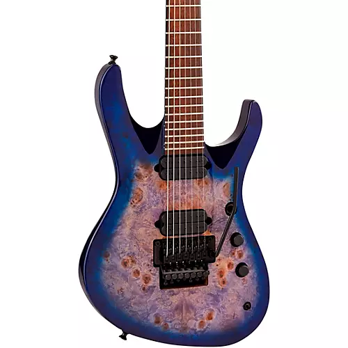 Jackson Pro Series Signature Chris Broderick Soloist 7P 7-String Electric Guitar Transparent Blue - musicians--Friend