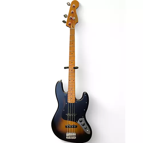 Used Squier 40th Anniversary Vintage Edition Jazz Bass Satin Sunburst Electric Bass Guitar Satin Sunburst - musicians--Friend