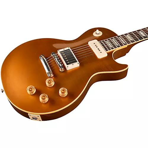 Gibson Custom M2M Murphy Lab Fifty-Five Les Paul Standard Ultra Light Aged Electric Guitar Double Gold - musicians--Friend