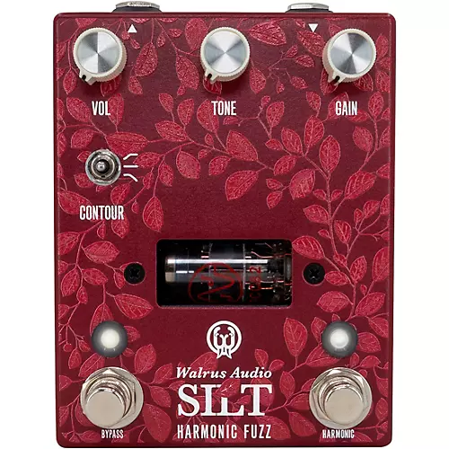 Walrus Audio Silt Harmonic Tube Fuzz Effects Pedal Floral Series 2024 Red - musicians--Friend