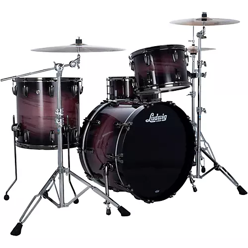 Ludwig Maple Exotic 3-Piece FAB Shell Pack with 22 in. Bass Drum Gold Burst - musicians--Friend