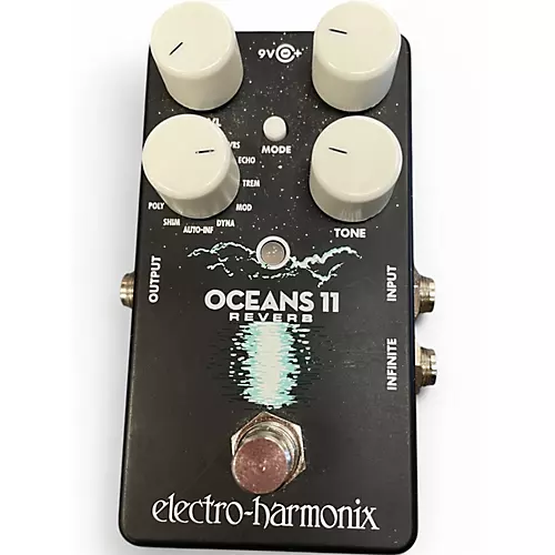 Used Electro-Harmonix Oceans 11  Reverb Effect Pedal - musicians--Friend