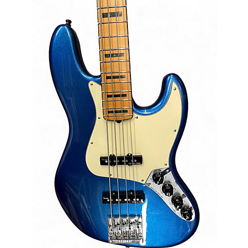 Used Fender American Ultra Jazz Bass Blue Electric Bass Guitar Blue - musicians--Friend