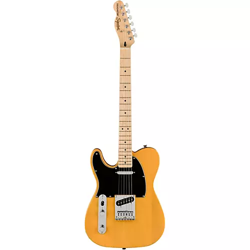 Squier Affinity Series Telecaster Maple Fingerboard Left-Handed Electric Guitar Butterscotch Blonde - musicians--Friend