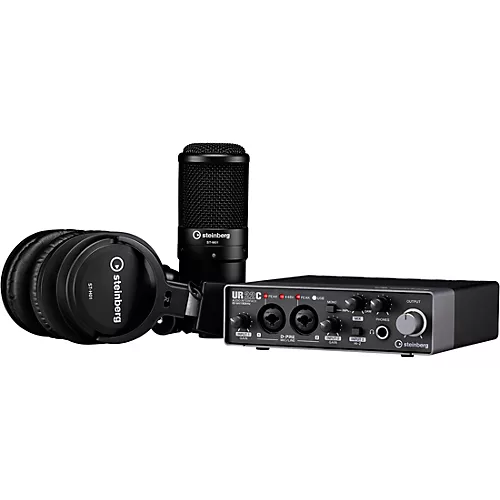 Steinberg UR22C Recording Pack With 2-In/2-Out USB 3.0 Type-C Audio Interface, Microphone & Headphones - musicians--Friend