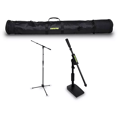 Shure Shure Low Profile and Tripod Mic Stand Set With Carrying Bag - musicians--Friend