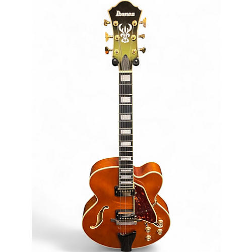 Used Ibanez AF95 Amber Hollow Body Electric Guitar Amber - musicians--Friend