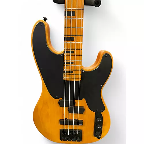 Used Schecter Guitar Research Model T NATURAL Electric Bass Guitar NATURAL - musicians--Friend