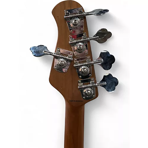 Used Sterling by Music Man Ray35HH Spalted Maple Natural Burst Satin Electric Bass Guitar Spalted Maple Natural Burst Satin - musicians--Friend