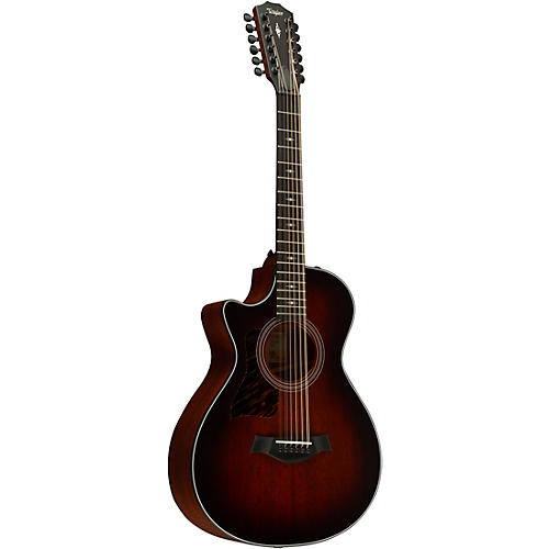Taylor 362ce 12-Fret 12-String Left-Handed Grand Concert Acoustic-Electric Guitar Shaded Edge Burst - musicians--Friend