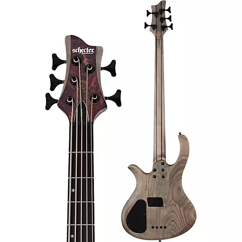 Schecter Guitar Research Riot-5 5-String Bass Aurora Burst - musicians--Friend