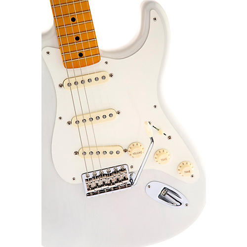 Fender Artist Series Eric Johnson Stratocaster Electric Guitar White Blonde Maple Fretboard - musicians--Friend