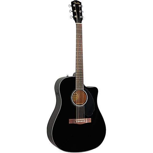 Fender CD-60SCE Dreadnought Acoustic-Electric Guitar Natural - musicians--Friend