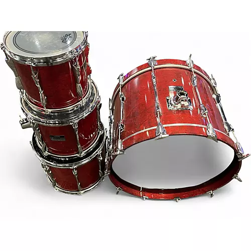 Used Yamaha 4 piece Club Custom Drumset Cherry Drum Kit Cherry - musicians--Friend