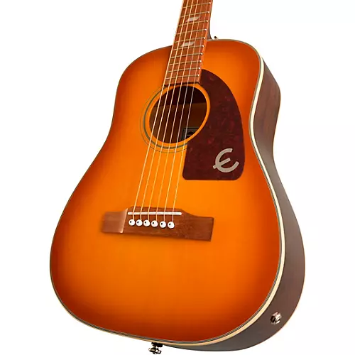 Epiphone Lil' Tex Travel Acoustic-Electric Guitar Faded Cherry Sunburst - musicians--Friend