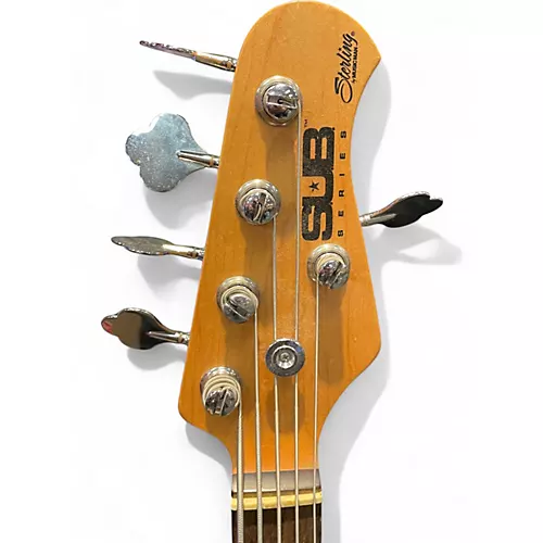 Used Sterling by Music Man Sub Series Stingray 5 Amber Burst Electric Bass Guitar Amber Burst - musicians--Friend