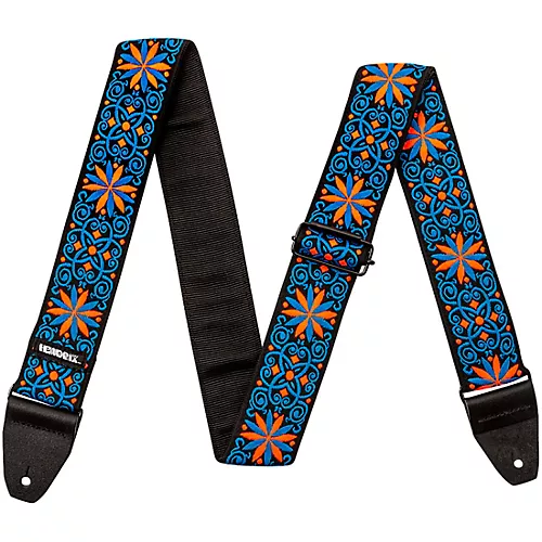 Dunlop Jimi Hendrix Blacklight Fillmore Guitar Strap Green - musicians--Friend