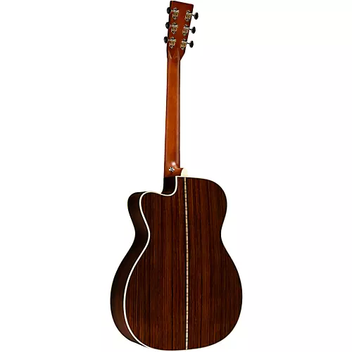 Martin Custom Shop OM Cutaway 1935 European Spruce-East Indian Rosewood Acoustic-Electric Guitar Sunburst - musicians--Friend