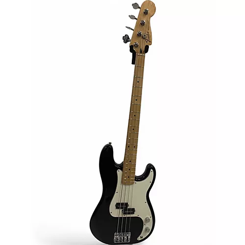 Used 2016 Fender Player Precision Bass Black Electric Bass Guitar Black - musicians--Friend