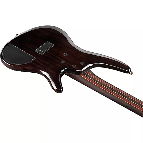 Ibanez Premium SR2605L Left-Handed 5-String Electric Bass Guitar Cerulean Blue Burst - musicians--Friend