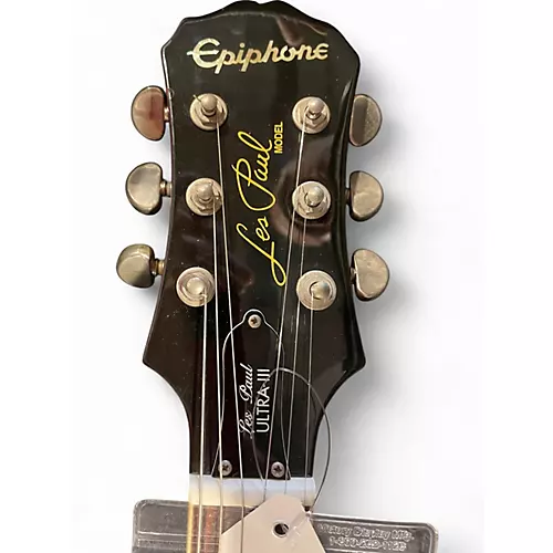 Used Epiphone Les Paul Ultra III Cherry Burst Solid Body Electric Guitar Cherry Burst - musicians--Friend