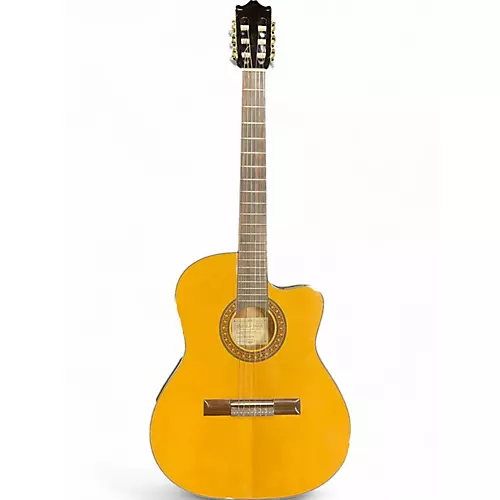 Used Ibanez GA5TCE Natural Classical Acoustic Electric Guitar Natural - musicians--Friend