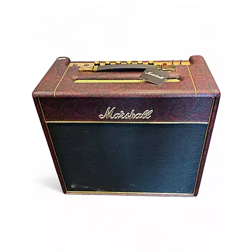 Used Marshall Limited Edition Black & Red Snakeskin Studio Vintage SV20C 2 Tube Guitar Combo Amp - musicians--Friend