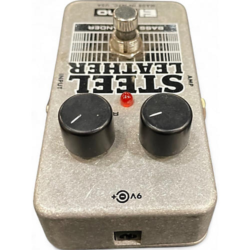 Used Electro-Harmonix Steel Leather Nano Bass Expander Bass Effect Pedal - musicians--Friend
